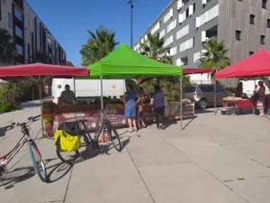 Esplanade Fonquerne, le Marché à Sète