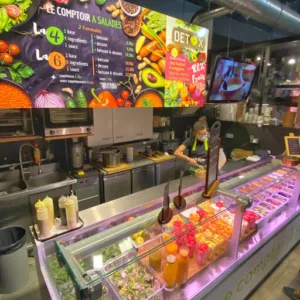 Le comptoir a salades à Perpignan