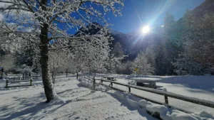 Camping Caravaneige Le Champ du Moulin à Les Deux Alpes