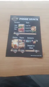 POSOF SNACK à Sablé-sur-Sarthe