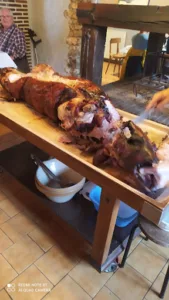Le cochon grillé à Meaucé