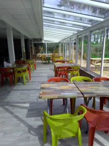 Le patio à Pontonx-sur-l'Adour