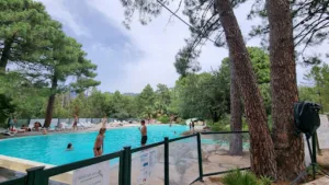 Camping U Mulinacciu : location Bungalow, Mobil Home, piscine avec toboggan aquatique (Corse du Sud, Porto Vecchio) à Lecci