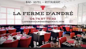 La Ferme d André – Bar – Hôtel – Restaurant – Saint Jean de Bournay à Saint-Jean-de-Bournay