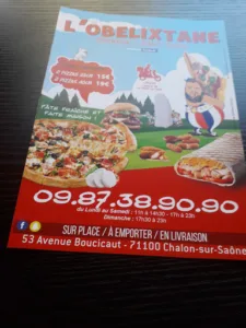 L’obelixtane Pizzeria-Fast Food à Chalon-sur-Saône