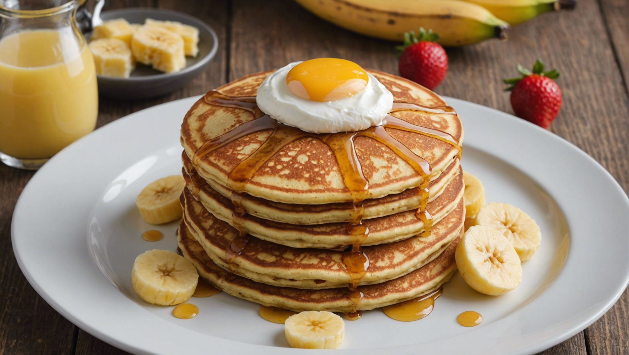 découvrez comment préparer de délicieux pancakes à la banane, à l'avoine et au fromage blanc avec cette recette facile et savoureuse.