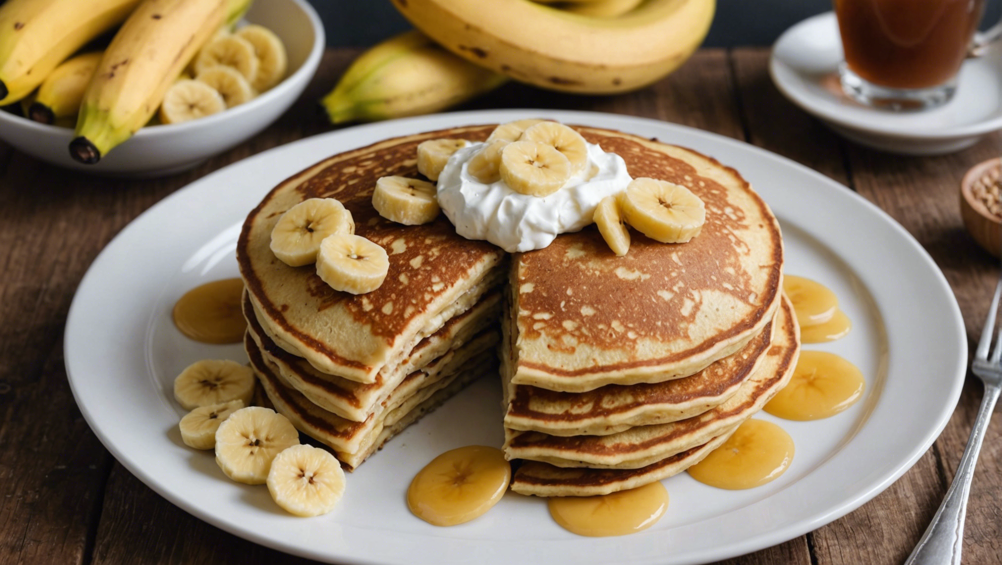 découvrez comment préparer de délicieux pancakes à la banane, à l'avoine et au fromage blanc avec cette recette simple et savoureuse.