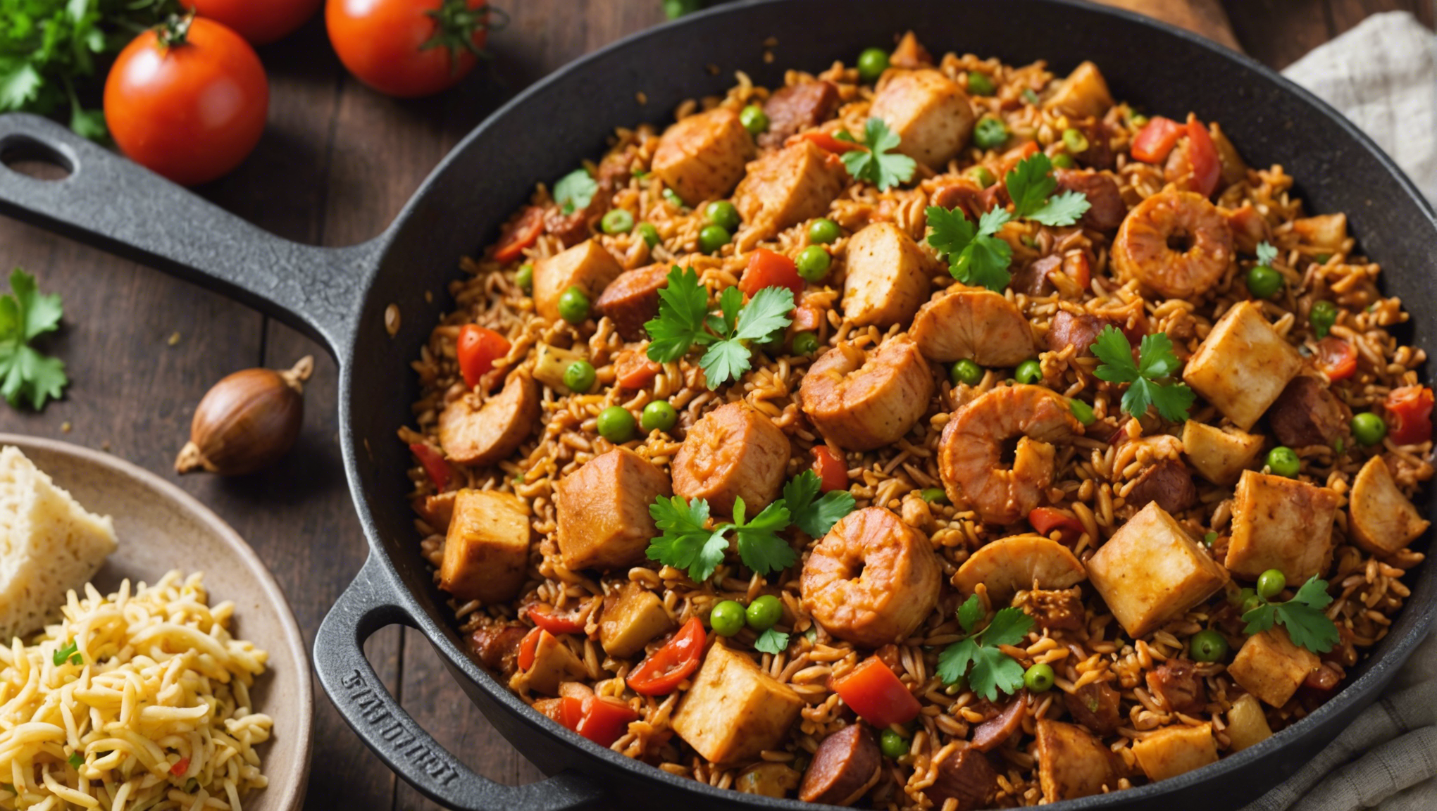 découvrez comment préparer un délicieux jambalaya au cookeo en suivant notre recette simple et rapide. un plat savoureux, idéal pour les repas en famille ou entre amis.