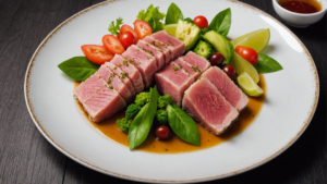 découvrez comment préparer un délicieux tataki de thon avec cette recette facile et savoureuse. apprenez les étapes et les astuces pour réussir ce plat japonais traditionnel chez vous.