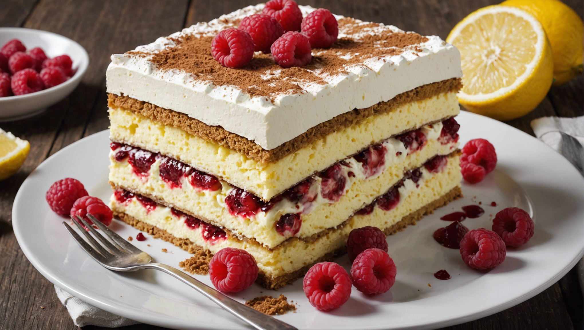 découvrez comment préparer un délicieux tiramisu au citron et aux framboises avec cette recette facile et savoureuse !