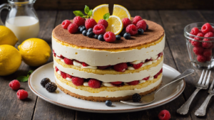 découvrez comment préparer un succulent tiramisu au citron et aux framboises en suivant cette délicieuse recette. facile et rapide à réaliser, ce dessert ravira vos papilles à coup sûr !