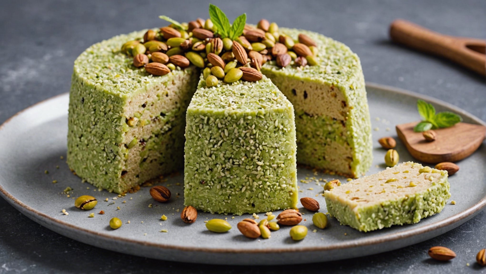 découvrez comment préparer un délicieux dessert halva à la pistache avec cette recette simple et savoureuse. savourez les saveurs exotiques de la pistache dans ce dessert traditionnel.