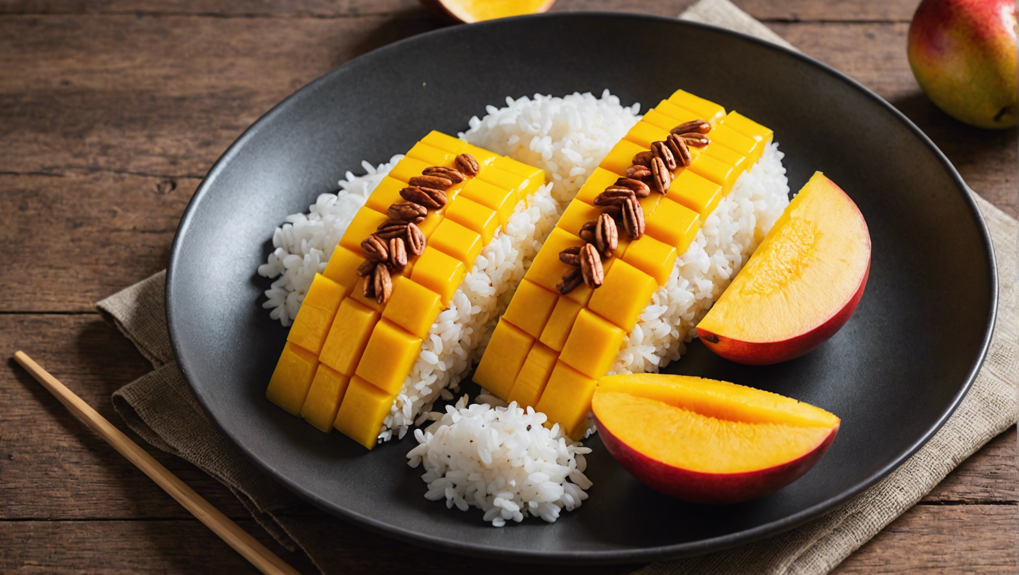 découvrez comment préparer un délicieux dessert mango sticky rice avec cette recette simple et savoureuse, parfaite pour satisfaire vos envies de sucré et d'exotisme. essayez dès maintenant !