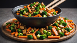 découvrez comment préparer un délicieux dessert de wok de légumes croquants avec cette recette facile et savoureuse. des légumes colorés sautés à la perfection dans un wok, une véritable explosion de saveurs à déguster en fin de repas !