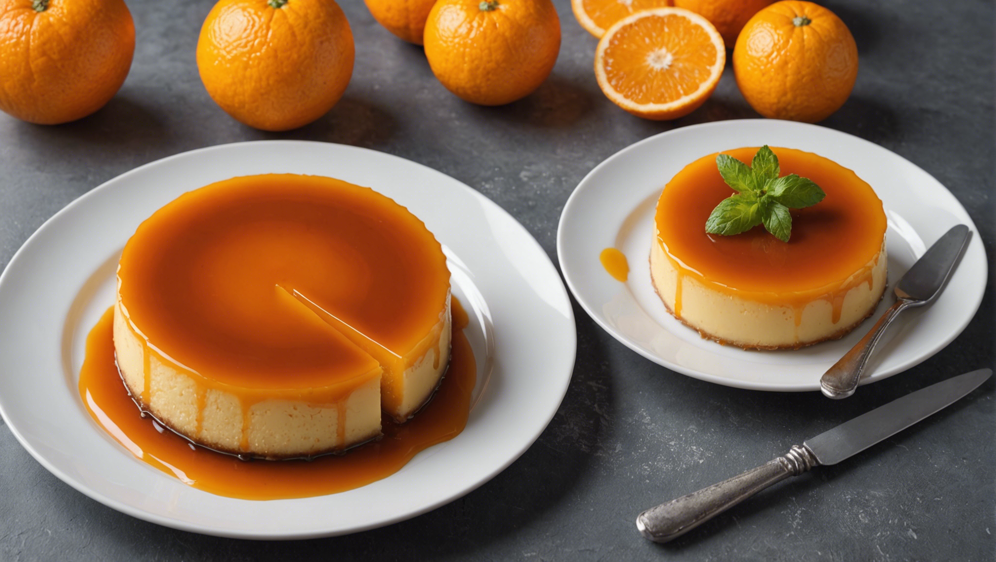 découvrez comment préparer un savoureux flan à l'orange avec cette recette facile et savoureuse. un dessert délicieux à partager en famille ou entre amis !