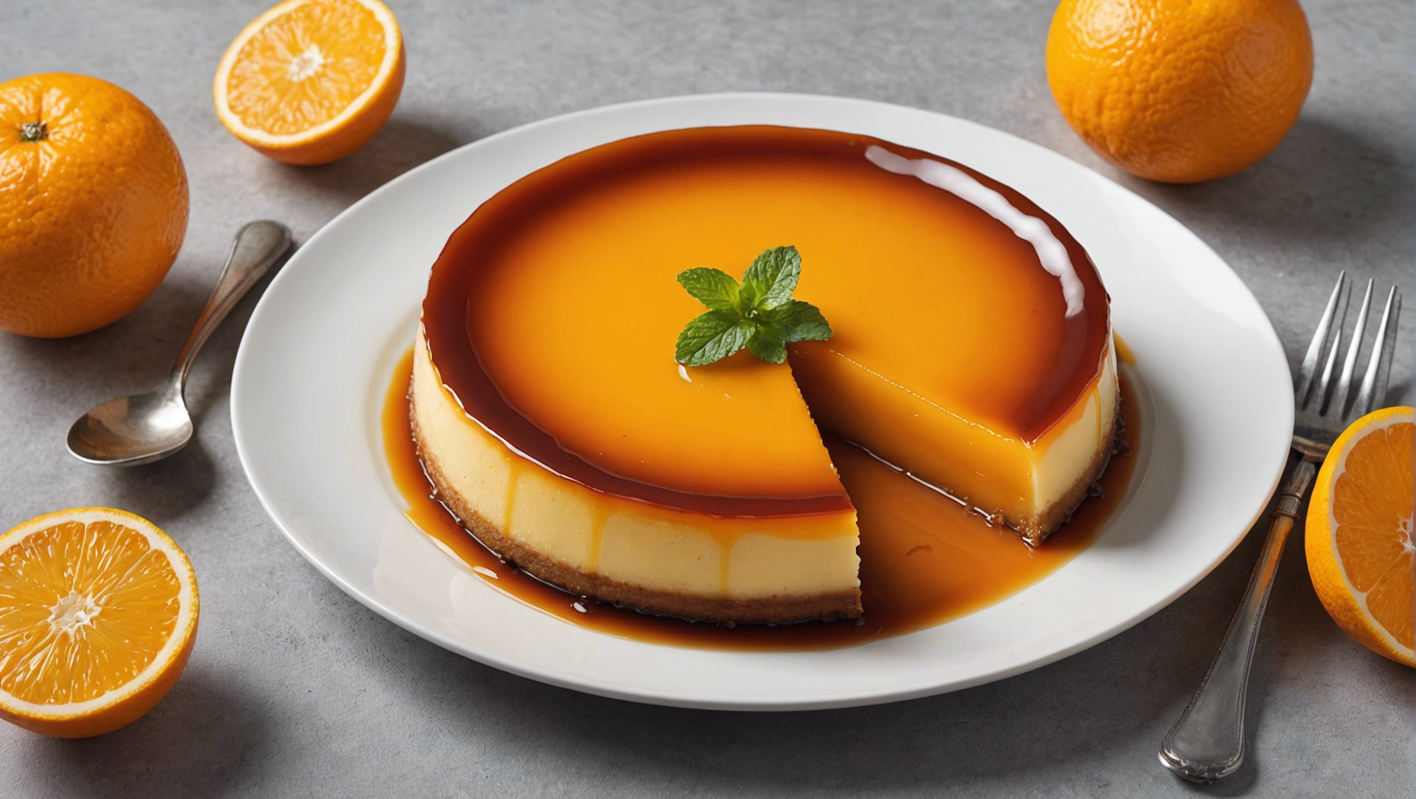 découvrez comment préparer facilement un savoureux flan à l'orange grâce à notre recette simple et délicieuse.