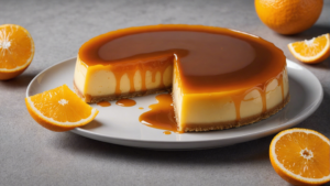 découvrez comment préparer un délicieux flan à l'orange en toute simplicité avec cette recette facile et savoureuse.