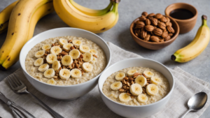 découvrez la recette pour préparer un délicieux porridge crémeux à la banane facilement chez vous. un petit-déjeuner sain et gourmand à déguster en famille !