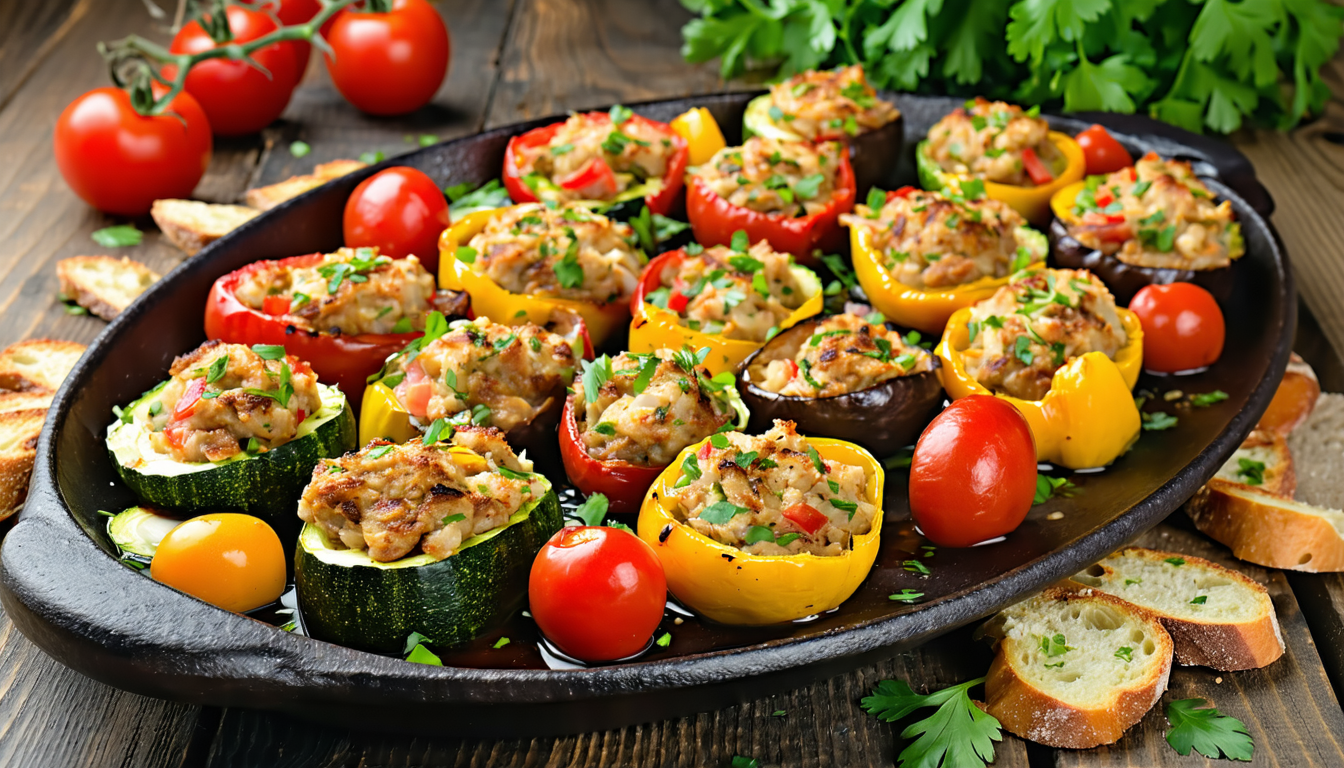 apprenez à préparer des petits farcis niçois délicieux et authentiques avec notre recette facile. impressionnez vos convives avec ce plat typique de la cuisine méditerranéenne, riche en saveurs et en couleurs. suivez nos conseils pour réussir ces délicieuses bouchées.