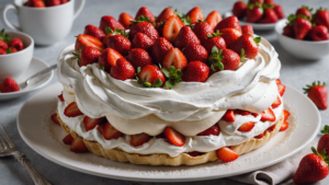 découvrez la recette incontournable de la pavlova aux fraises : étapes et astuces pour réussir ce dessert délicieux et léger à base de meringue, de crème chantilly et de fraises fraîches.