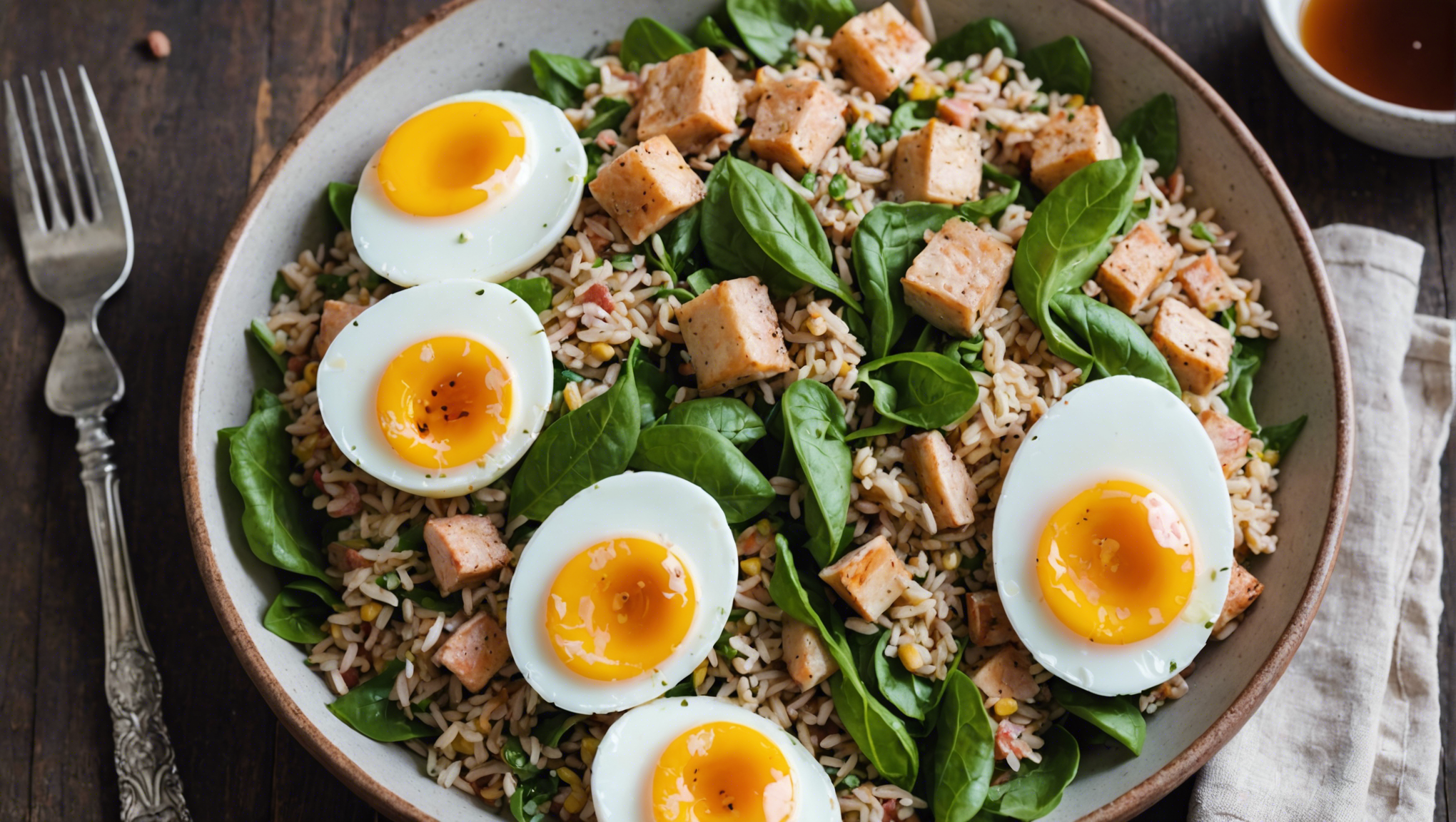 découvrez la recette inratable de la salade de riz, thon et œuf, un délicieux repas léger et savoureux à déguster sans modération.