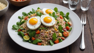 découvrez la recette inratable de la salade de riz, thon et œuf pour un repas léger et savoureux. simple et délicieuse, cette salade est parfaite pour une pause déjeuner équilibrée.