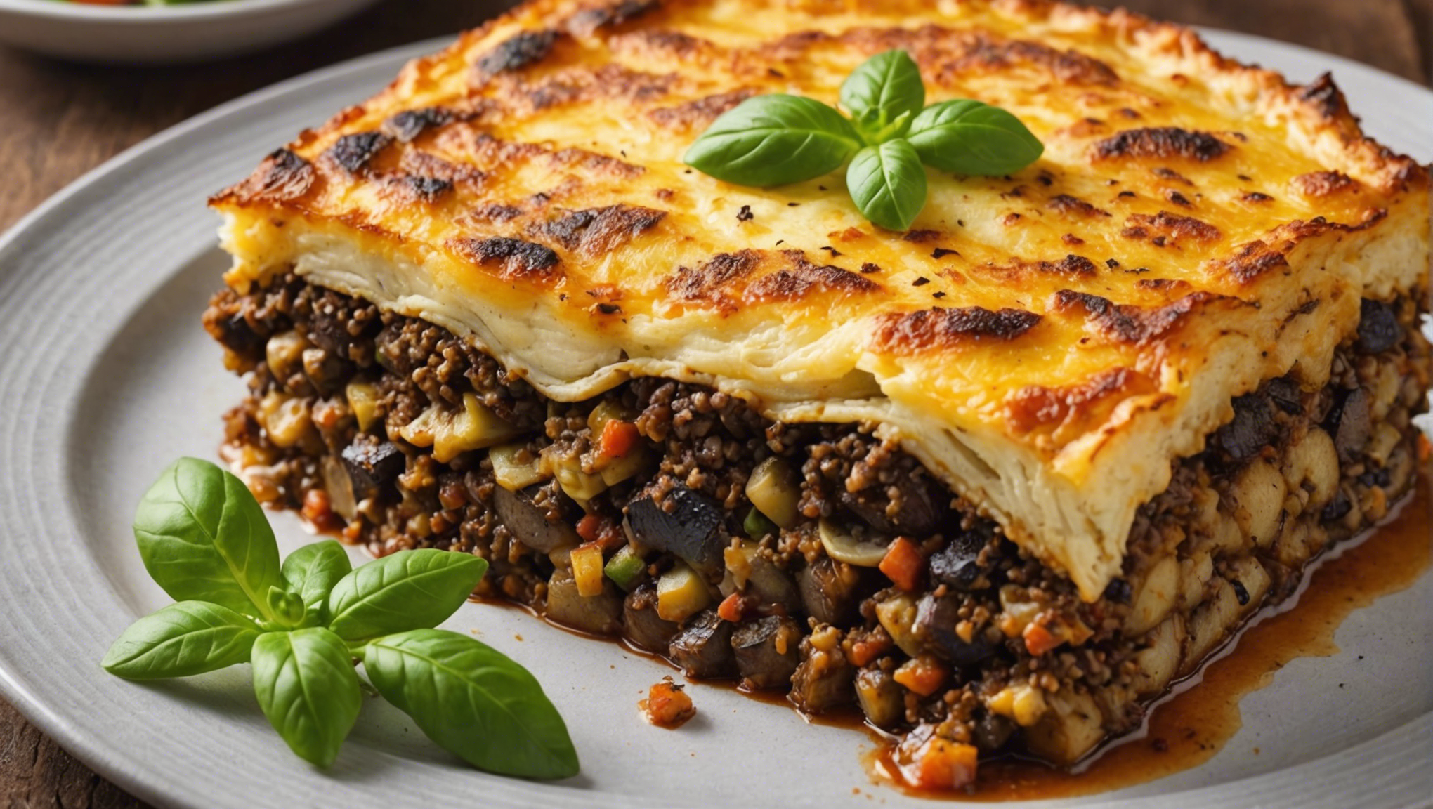 découvrez la recette inratable d'une succulente moussaka maison pour régaler vos papilles avec cette spécialité méditerranéenne à base d'aubergines, de viande hachée et d'une délicieuse béchamel gratinée.