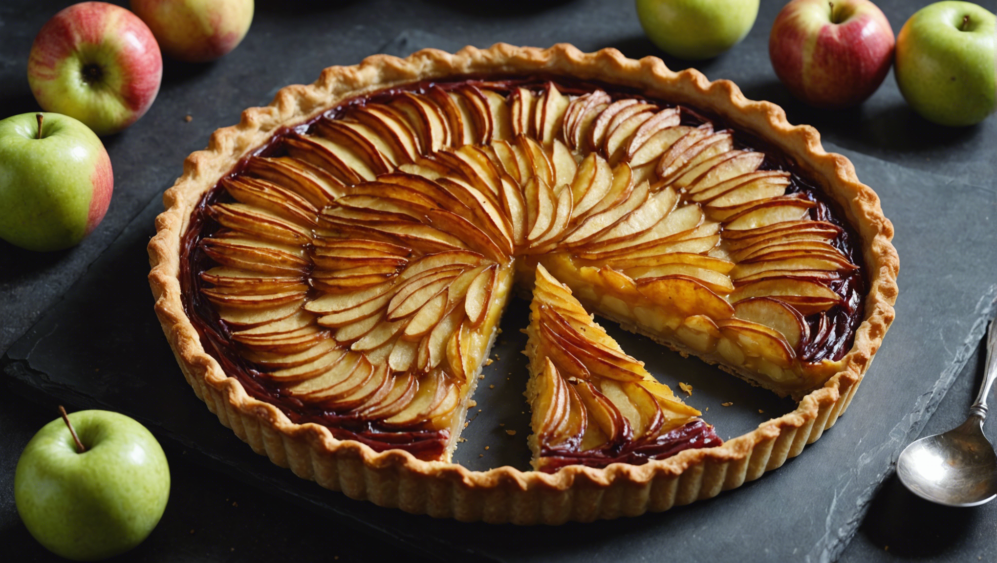 découvrez la délicieuse recette de la tarte fine aux pommes inspirée par cyril lignac, expliquée pas à pas pour réussir ce dessert savoureux.