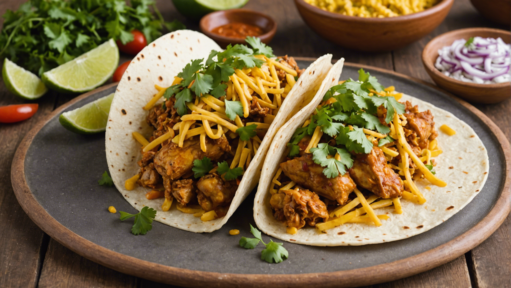découvrez la recette ultime pour préparer de délicieux tacos au poulet curry, un plat savoureux et plein de saveurs à déguster en famille ou entre amis.