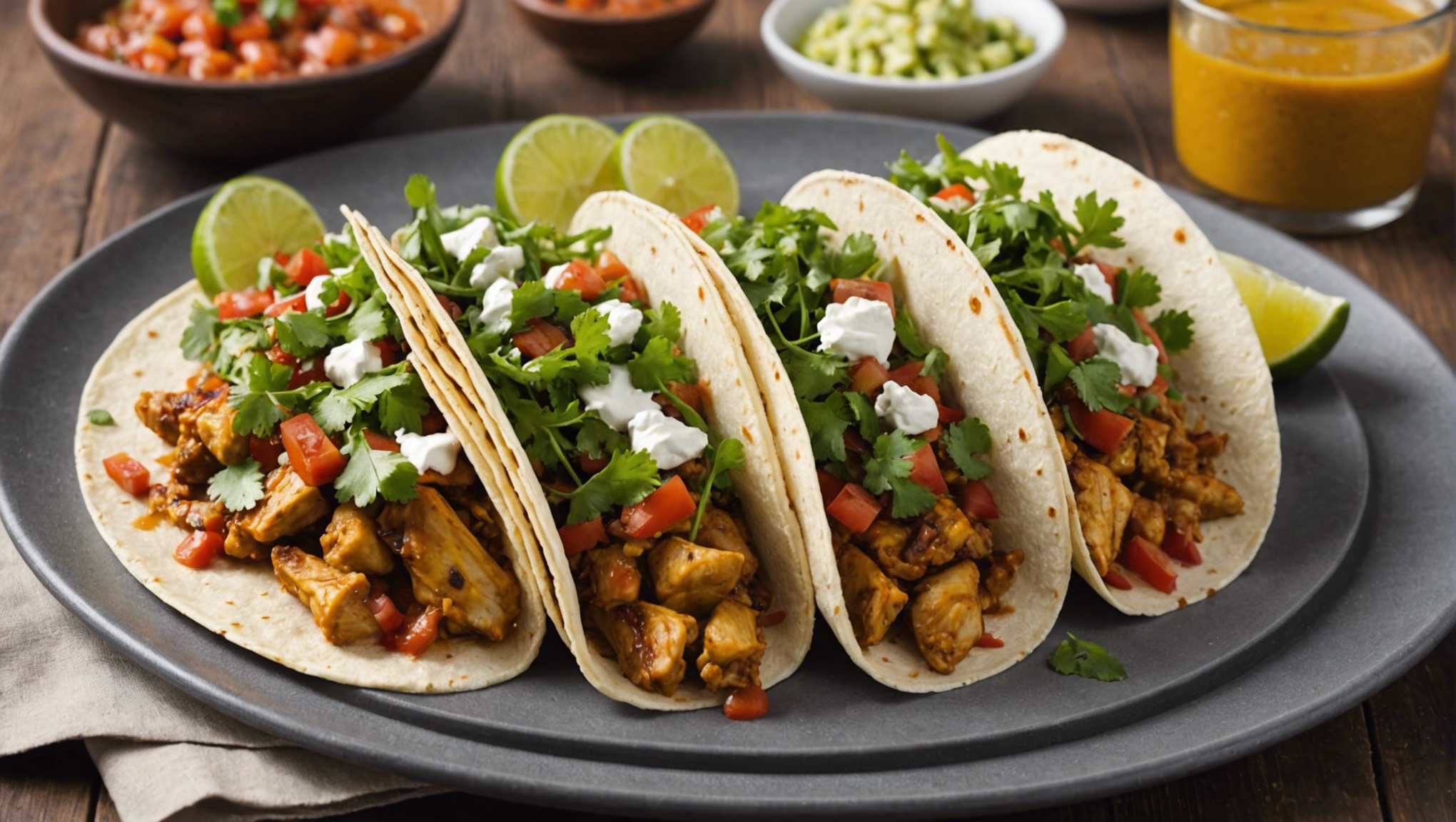 découvrez la recette ultime pour des tacos au poulet curry savoureux. facile à préparer et délicieusement parfumé, un régal pour les papilles !