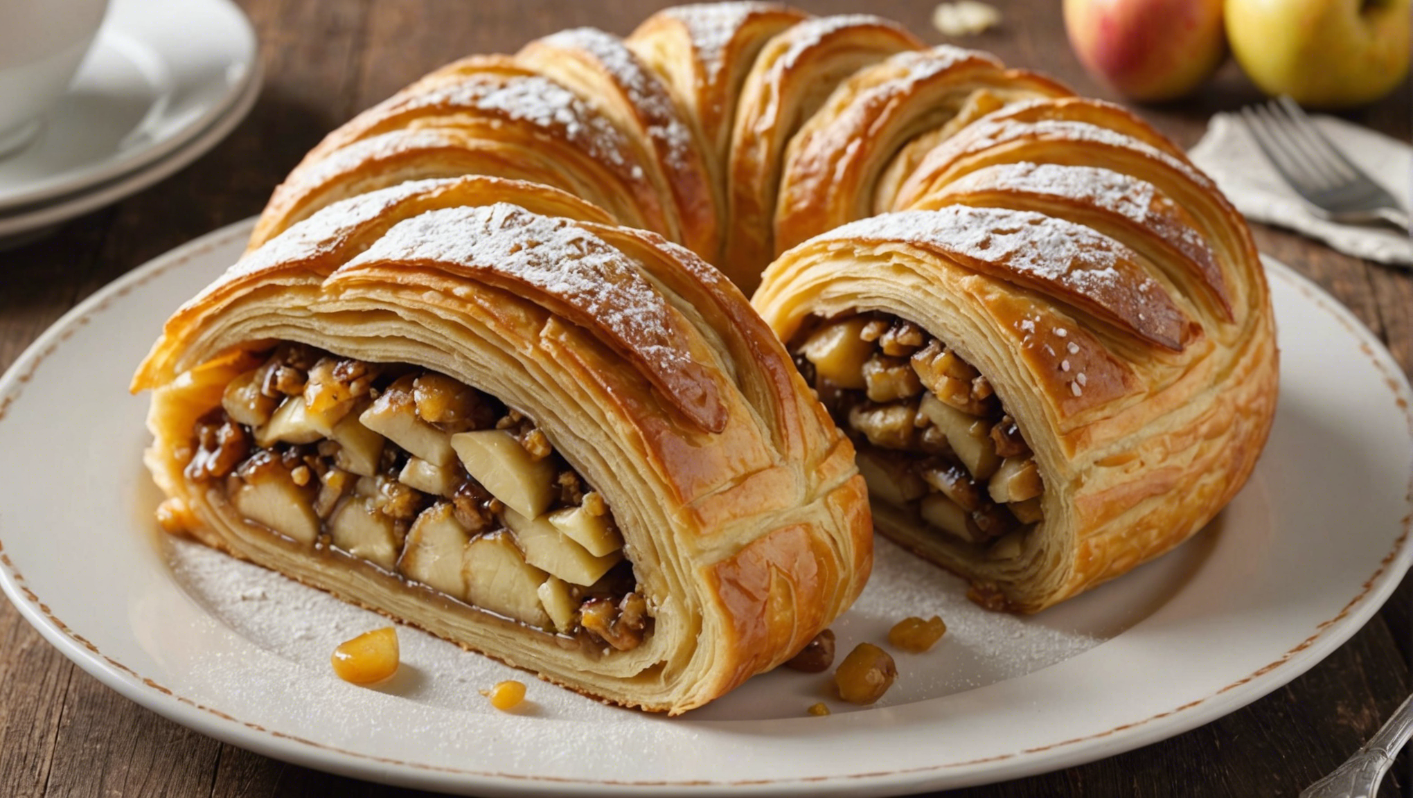 découvrez la recette ultime pour réaliser un délicieux strudel aux pommes, digne des meilleures pâtisseries autrichiennes. une pâte croustillante garnie de pommes fondantes, un pur délice à savourer en famille !