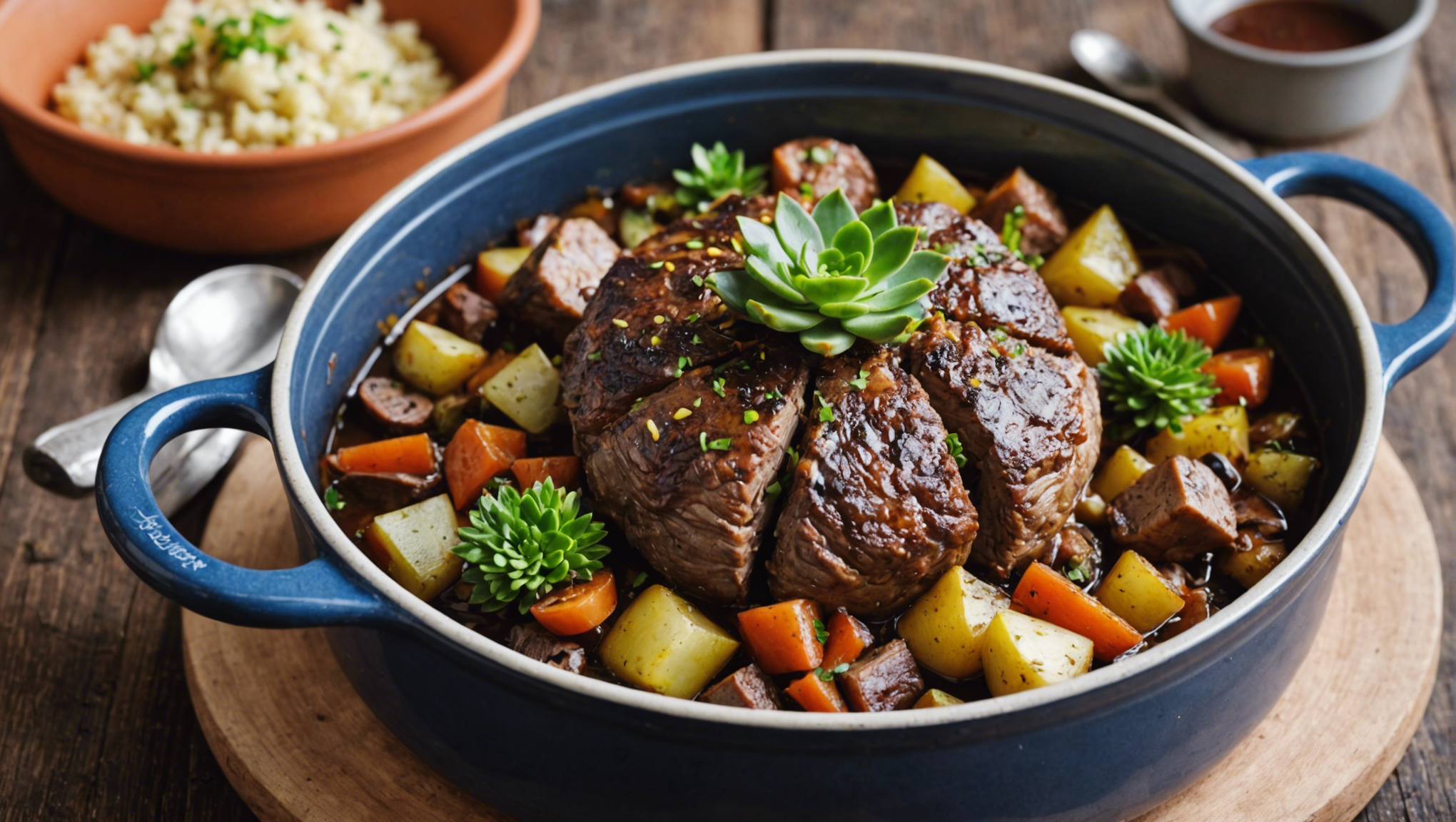 découvrez la recette ultime pour déguster une succulente épaule d'agneau mijotée avec tendresse dans une cocotte en fonte. un véritable régal pour les papilles !