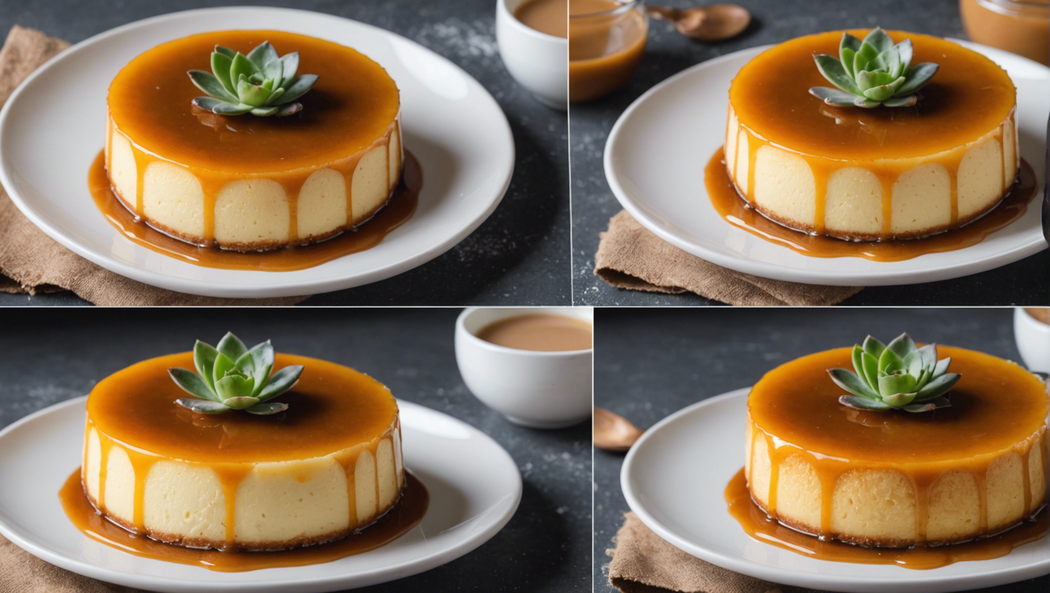 découvrez les étapes faciles pour préparer un délicieux flan au lait de coco et caramel et régalez-vous avec cette succulente recette.