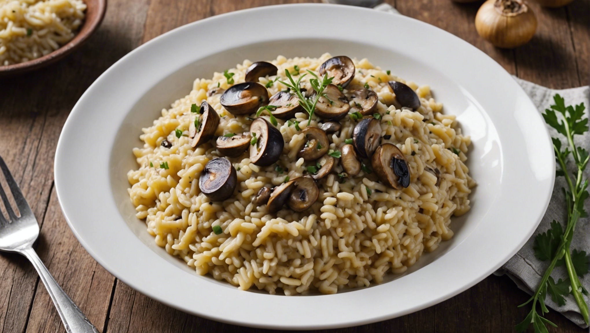 découvrez les meilleures astuces pour concocter un délicieux risotto aux champignons avec votre thermomix grâce à nos secrets de préparation.