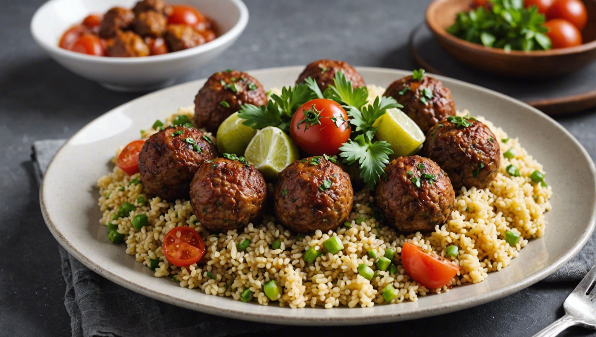 découvrez les astuces pour préparer un délicieux couscous agrémenté de boulettes de viande et de kefta, un plat traditionnel savoureux et convivial.