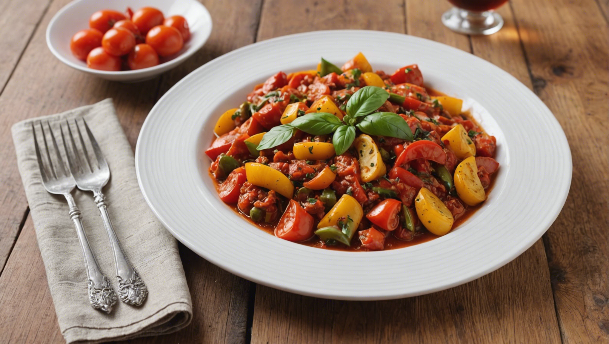 découvrez une recette facile pour préparer une délicieuse piperade aux œufs, un plat savoureux qui ravira vos papilles !