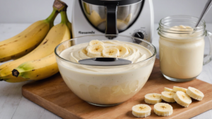 découvrez comment préparer facilement une délicieuse crème à la banane avec votre thermomix grâce à notre recette simple et rapide.