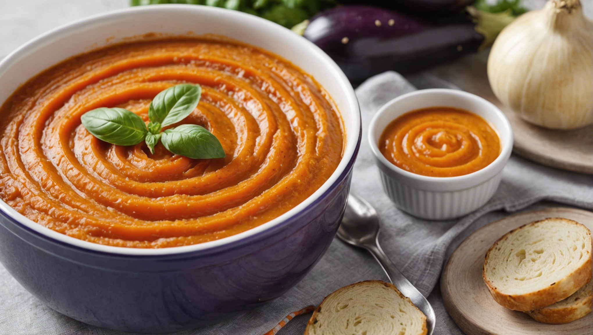 découvrez une recette facile de purée onctueuse pour bébé à base d'aubergine et de carotte, idéale pour l'introduction des légumes dans l'alimentation de votre tout-petit.