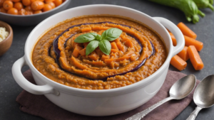 découvrez une recette facile pour bébé : une purée onctueuse d'aubergine et de carotte, idéale pour l'introduction des légumes dans l'alimentation de votre enfant.