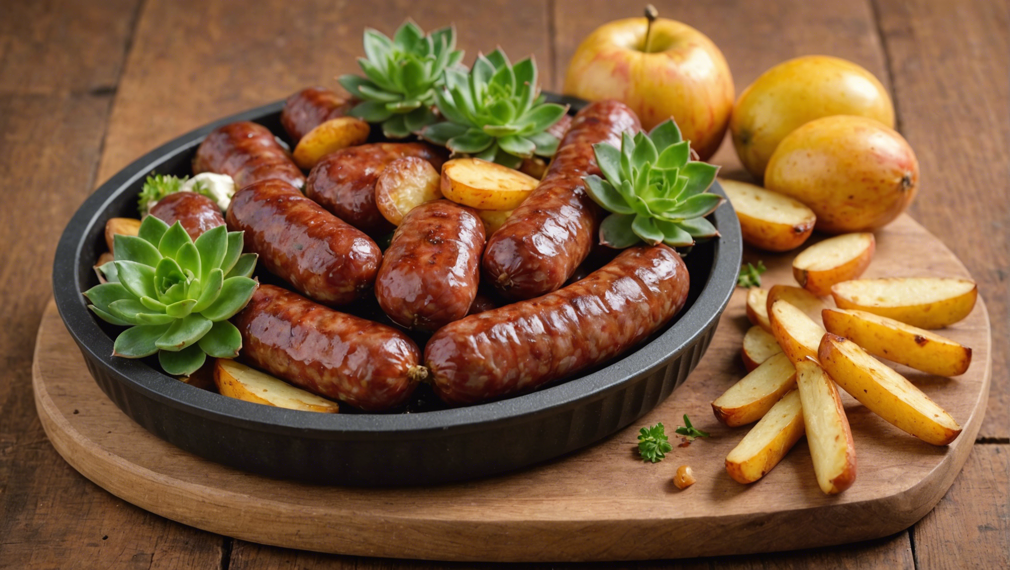 dégustez un délicieux plat de saucisse de toulouse et pommes de terre préparé en un clin d'œil avec le cookeo