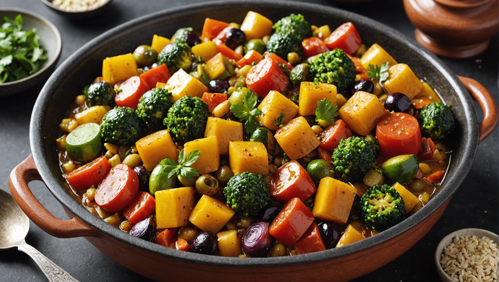 découvrez la recette incontournable du tajine de légumes au four, un plat savoureux et parfumé à déguster sans modération.