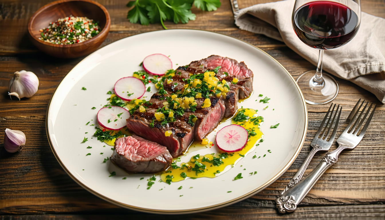 apprenez à préparer un savoureux faux-filet de veau avec une délicieuse gremolata de radis, grâce à notre vidéo facile à suivre. rejoignez-nous sur 'petits plats en équilibre' pour élever vos talents culinaires et impressionner vos invités.